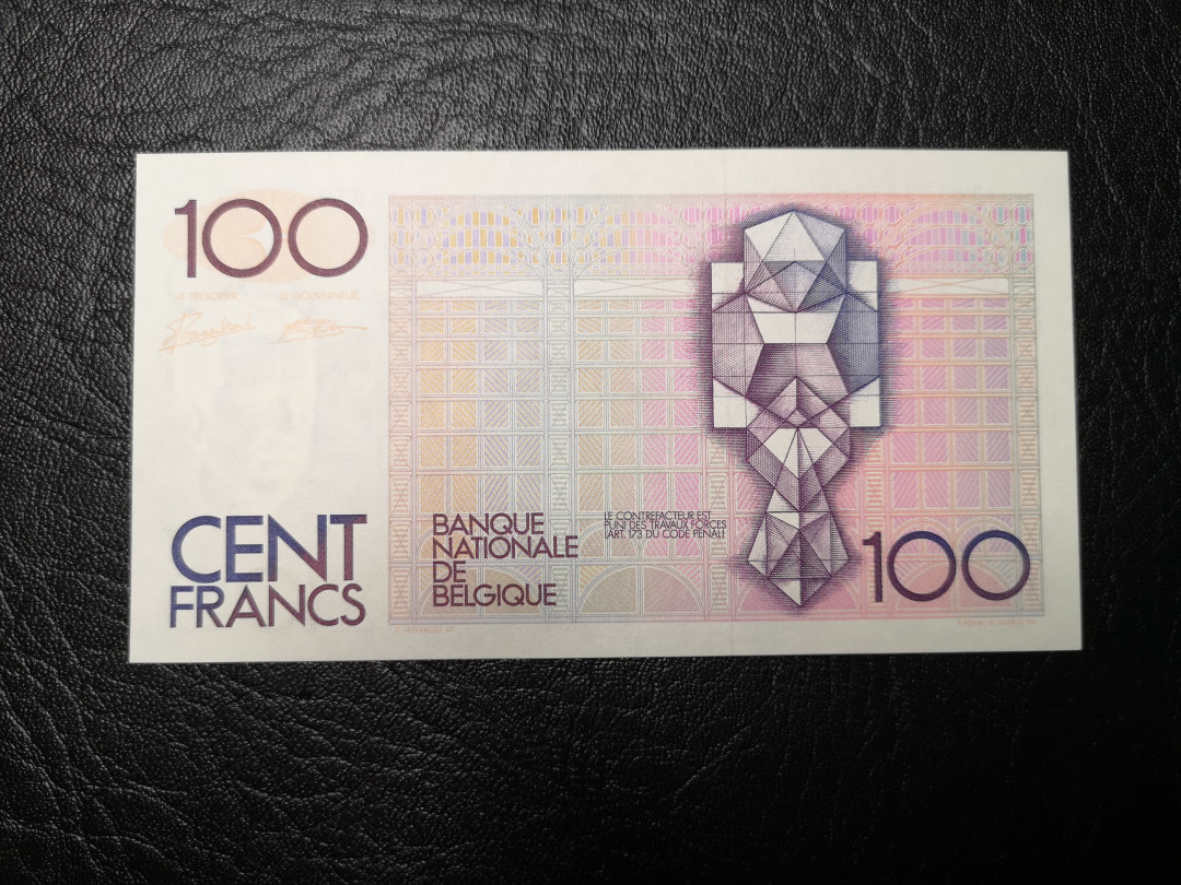 《外钞收藏家》第九十二期 精品拍卖 比利时倒二版100法郎 全新unc