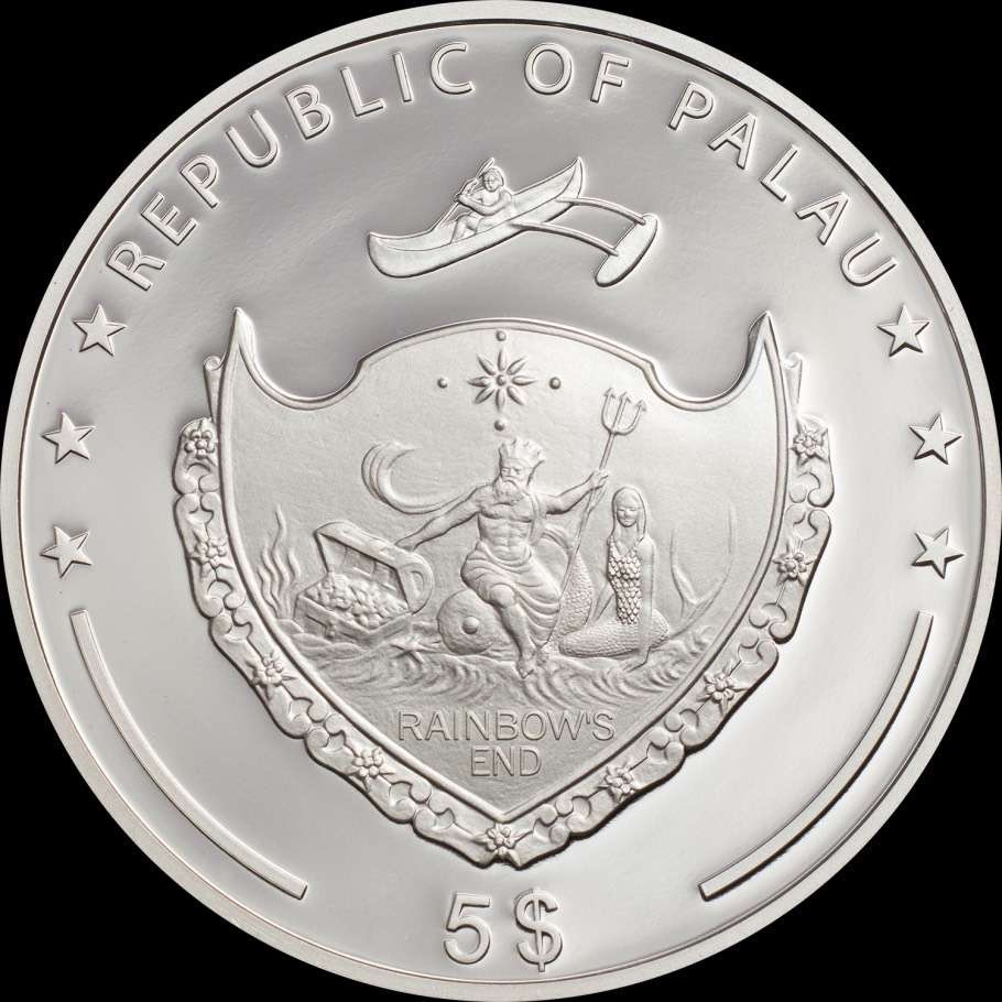 【币观天下】第130场钱币拍卖～ 帕劳2020年恶魔之眼彩色纪念银币 