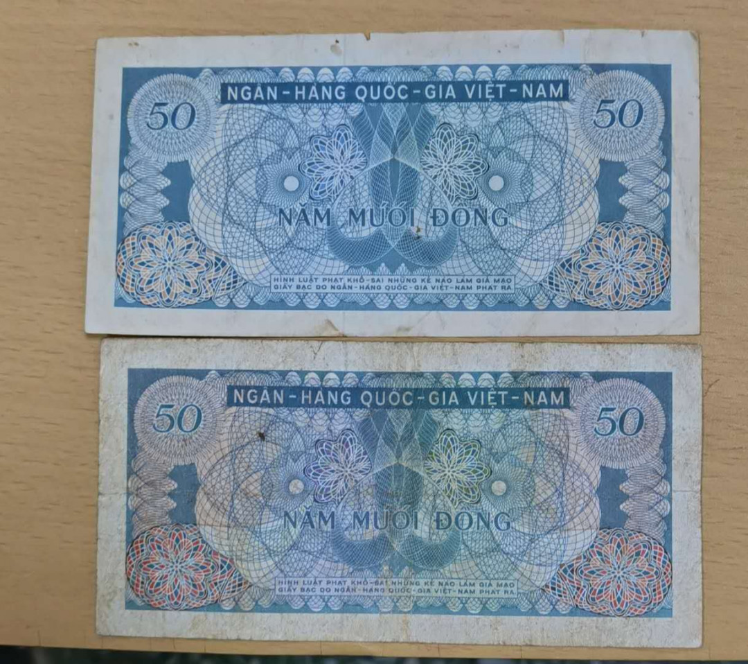 北京马甸外币专卖微拍第三十一期，纸币专场，陆续上新，欢迎光临 越南早期纸币2张，品相如图，流通品四品左右，
