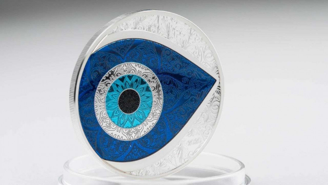 【币观天下】第130场钱币拍卖～ 帕劳2020年恶魔之眼彩色纪念银币 