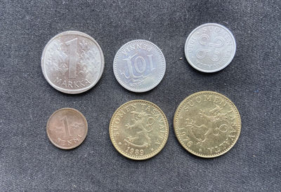 【币观天下】第130场钱币拍卖～ - 芬兰流通币6枚