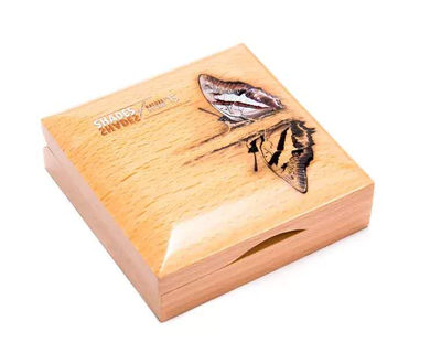 【随心拍&Getcoins】钱币拍卖第七十七期～ 库克2015年大自然的光彩金色蝴蝶微雕银币