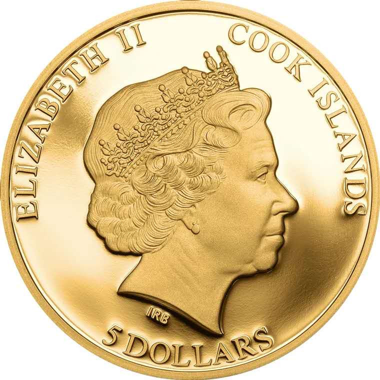 【随心拍&Getcoins】钱币拍卖第七十七期～ 库克2015年大自然的光彩金色蝴蝶微雕银币