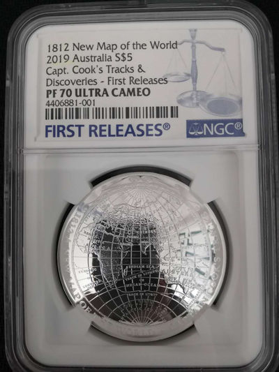 【随心拍&Getcoins】钱币拍卖第七十七期～ 2019年地图弧形银币