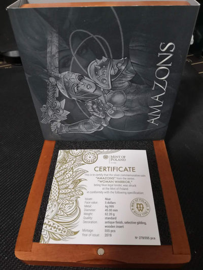 【随心拍&Getcoins】钱币拍卖第七十七期～ 亚马逊女战士系列第一枚2盎司银币