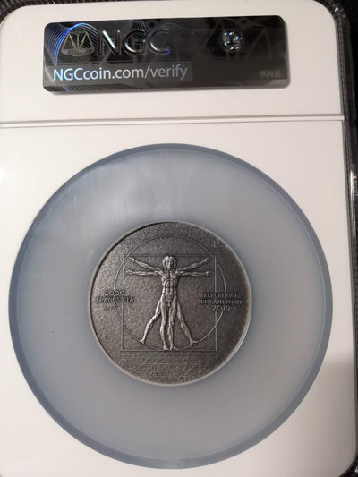 【随心拍&Getcoins】钱币拍卖第七十七期～ 喀麦隆2盎司达芬奇银币