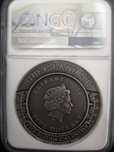 【随心拍&Getcoins】钱币拍卖第七十七期～ 玛雅日历，系列第一枚2盎司银币