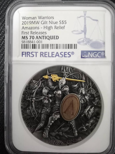【随心拍&Getcoins】钱币拍卖第七十七期～ 亚马逊女战士系列第一枚2盎司银币