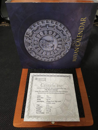 【随心拍&Getcoins】钱币拍卖第七十七期～ 玛雅日历，系列第一枚2盎司银币