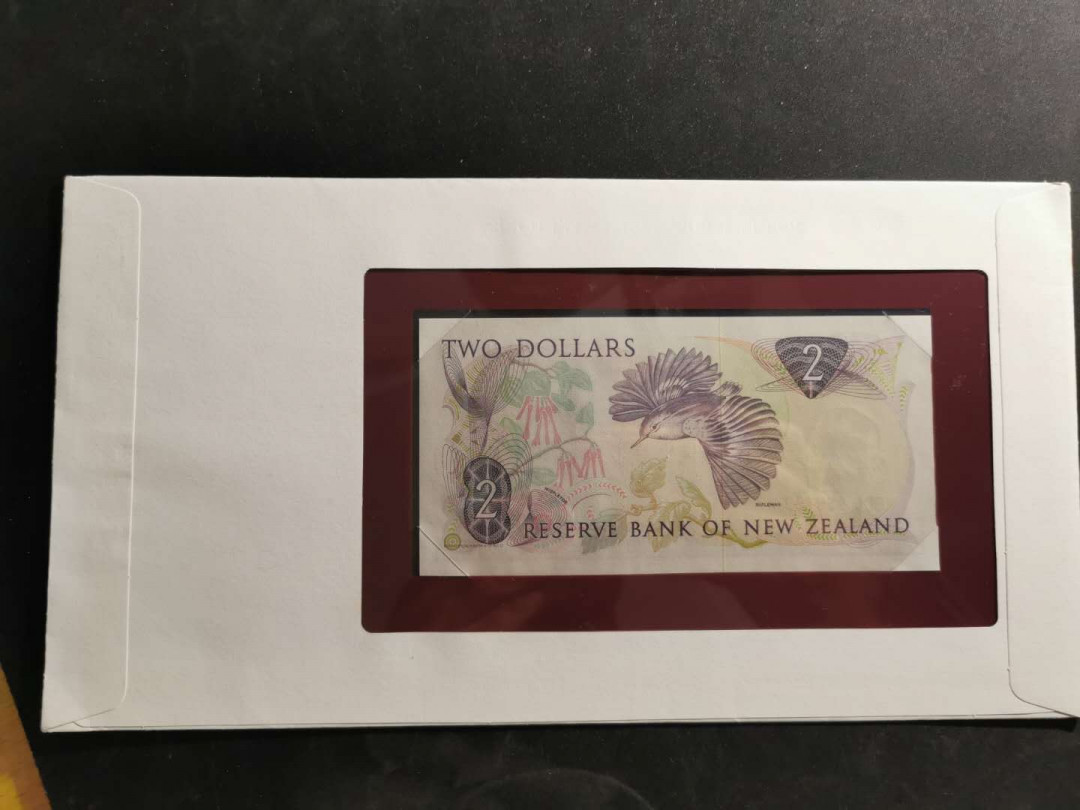 【鲸贝乐淘】千字文·第“策功茂实，勒碑刻铭”号拍卖 【新西兰🇳🇿 】2元，信封版，全新全品UNC 