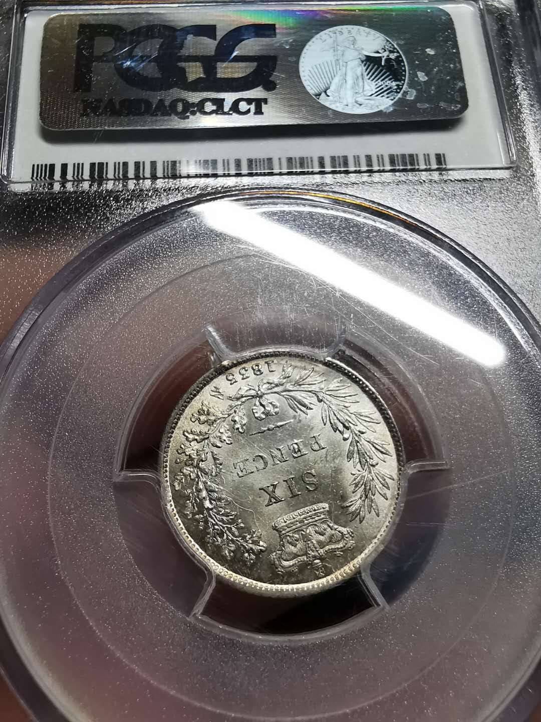 凡希社世界钱币微拍第一百四十二期 1835英国威四6便士PCGS-MS64收藏级！
