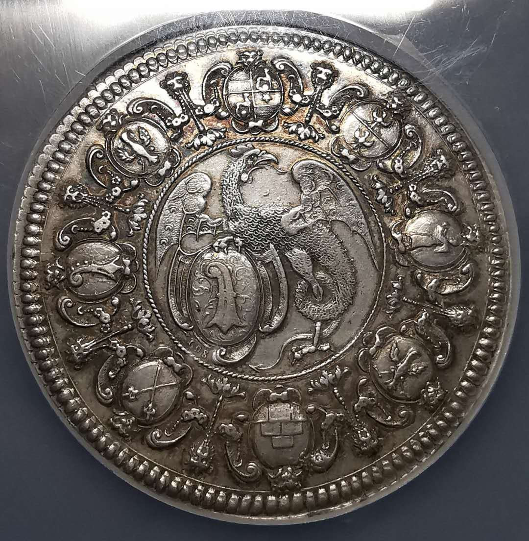 凡希社世界钱币微拍第一百四十二期 荐！约1710巴塞尔景观两泰勒大银NGC-AU53稀少品种！