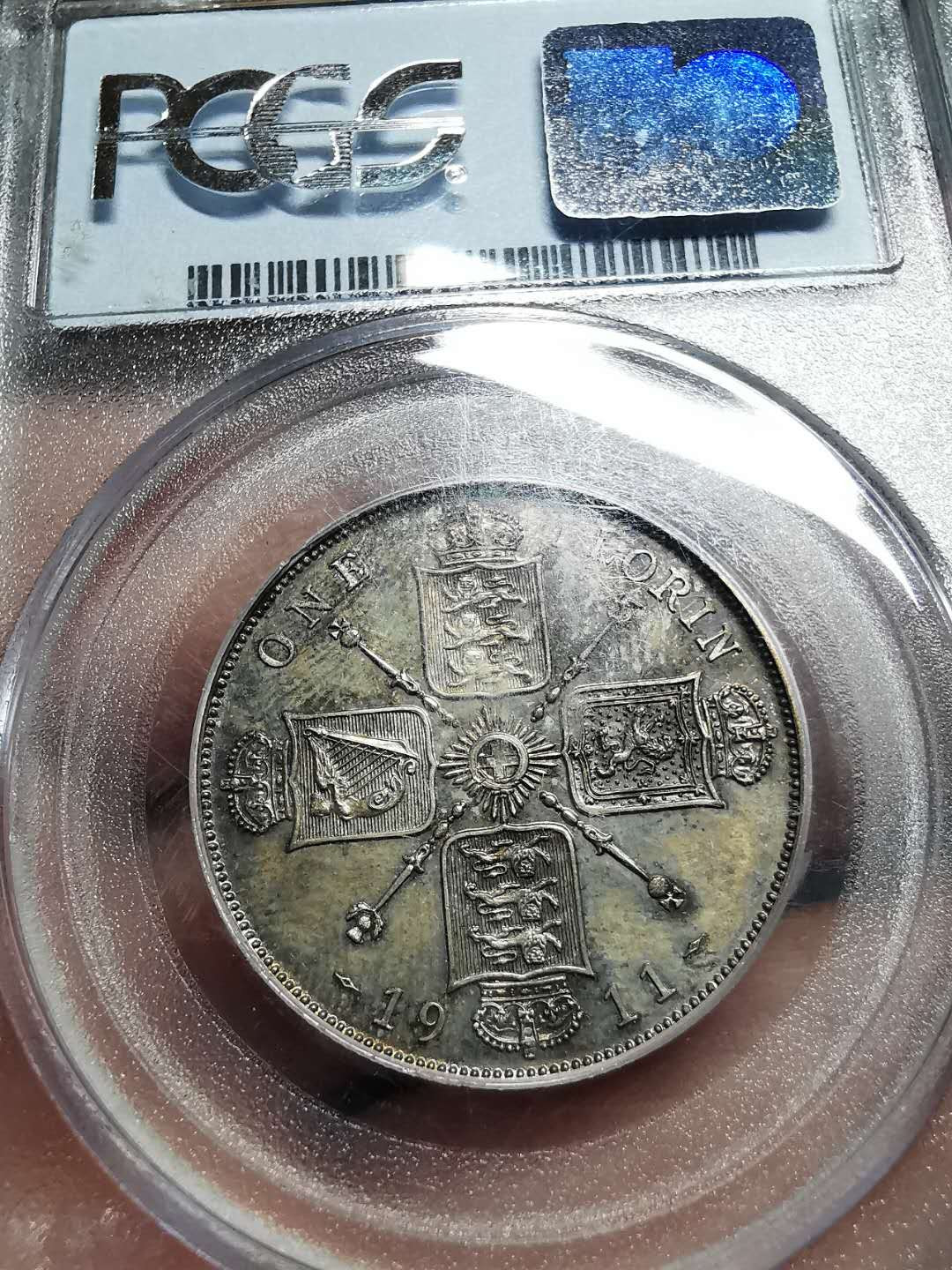 凡希社世界钱币微拍第一百四十二期 1911英国乔五佛罗林精铸PCGS-PF64原味品！