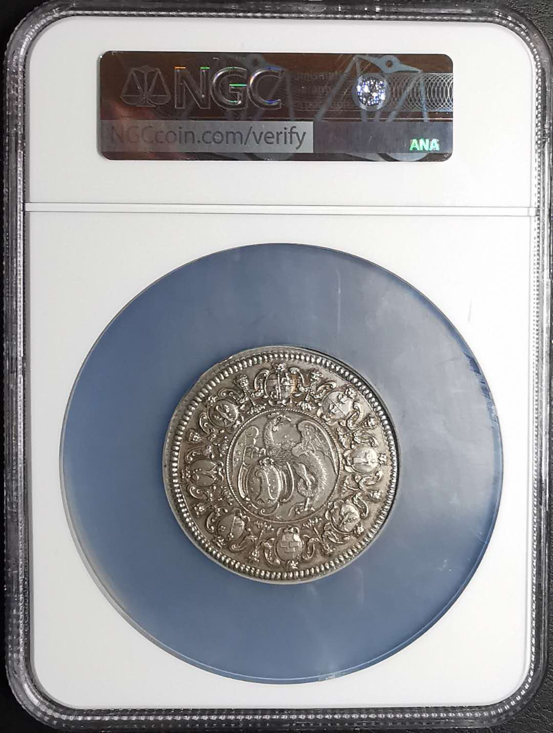 凡希社世界钱币微拍第一百四十二期 荐！约1710巴塞尔景观两泰勒大银NGC-AU53稀少品种！