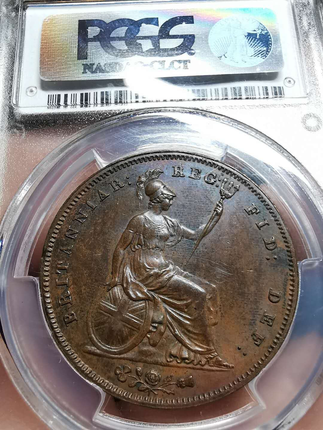 凡希社世界钱币微拍第一百四十二期 1853英国小维便士大铜PCGS-MS62