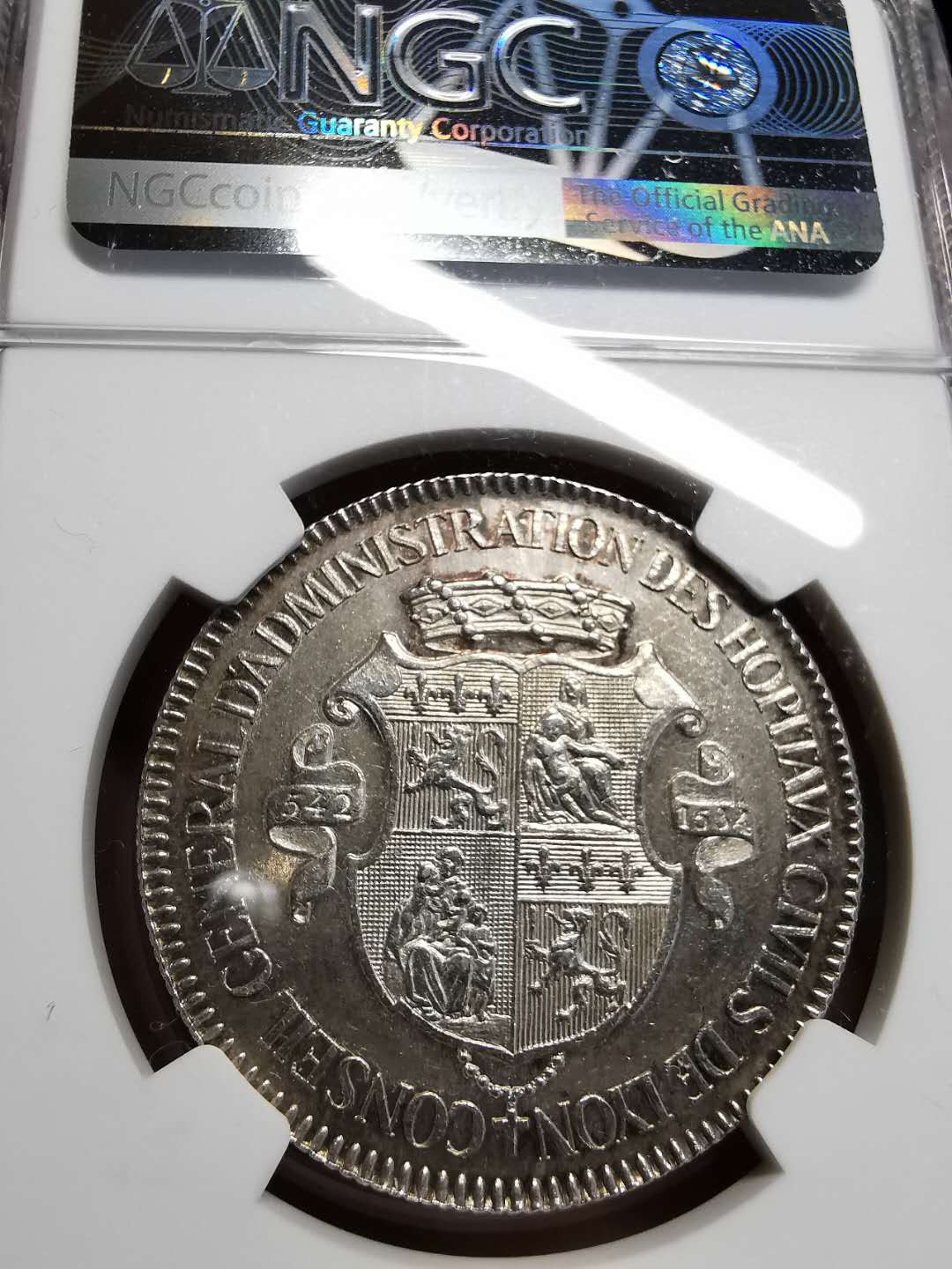 凡希社世界钱币微拍第一百四十二期 法国里昂银章NGC-UNCD