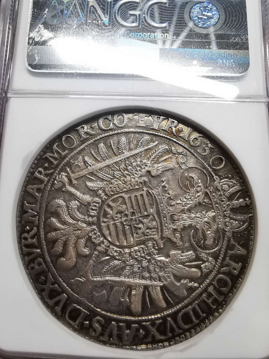 凡希社世界钱币微拍第一百四十二期 1630匈牙利费迪南德二世泰勒大银NGC-AU53