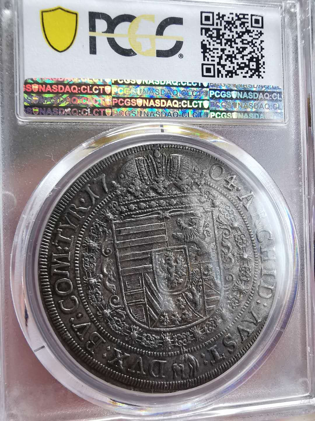 凡希社世界钱币微拍第一百四十二期 荐！1704神罗利奥波德一世泰勒大银PCGS-MS63深五彩收藏级！