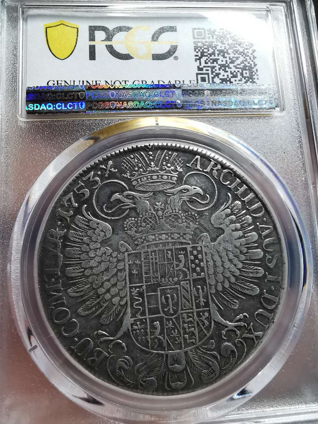 凡希社世界钱币微拍第一百四十二期 1753奥地利玛利亚特蕾莎泰勒PCGS-VFD稀少版本！