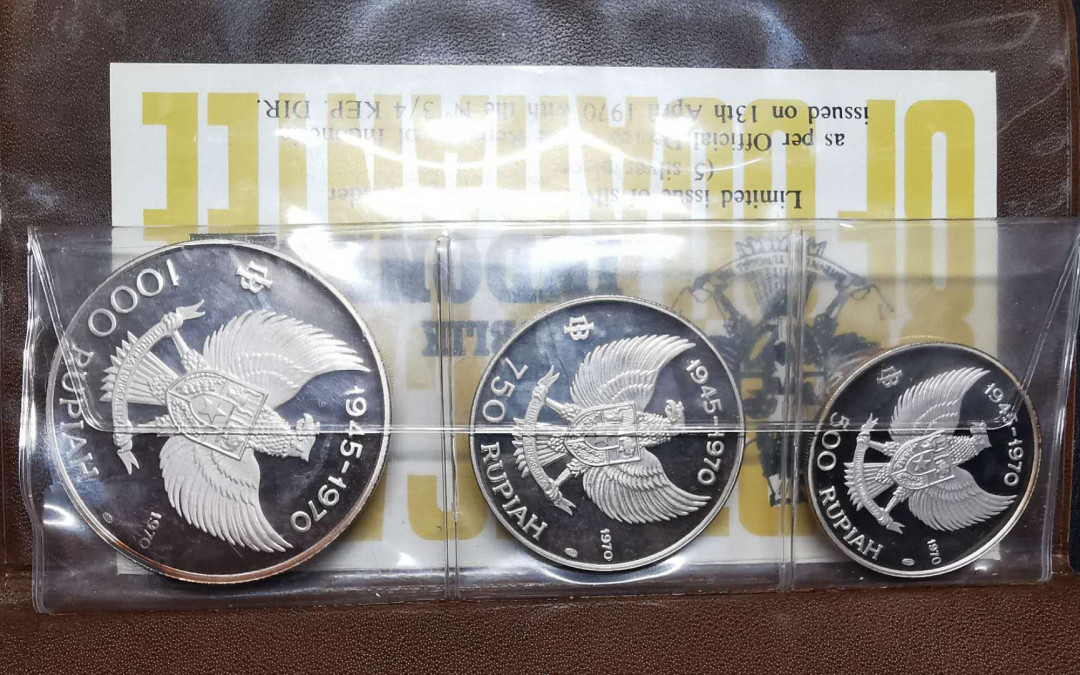 凡希社世界钱币微拍第一百四十二期 稀！1970印尼大钱包PS五枚品相极佳！