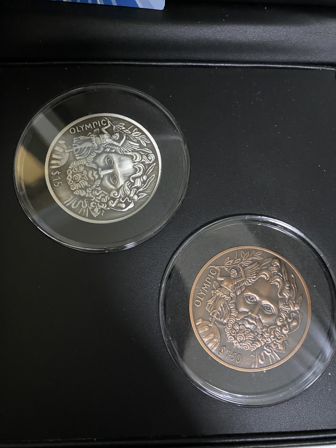 CSIS-GREAT评级精品钱币拍卖第六十七期 英属维尔京2013年希腊众神之神奥林匹克宙斯神仿古纪念银币铜币套