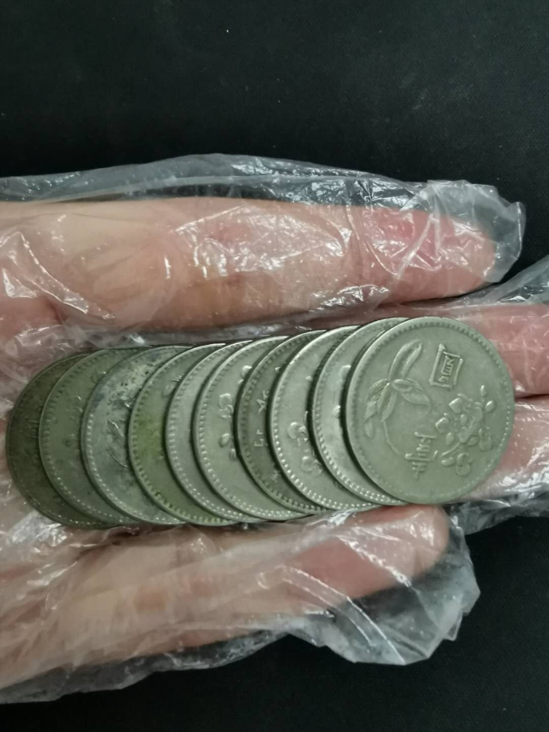 闽南收藏拍卖第1期 民国时期兰花一元10枚一起首场特价放漏