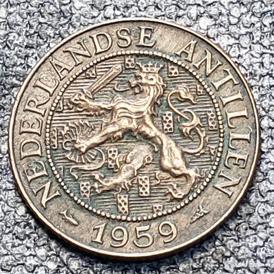 0起1加-纯粹捡漏拍-03场 - 荷属安德列斯1959年2.5分大铜币