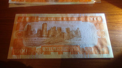 【囧羊收藏】精选微拍第八场 世界钱币共舞 1991年澳门大西洋银行1000元 全新UNC绝品 稀少年份