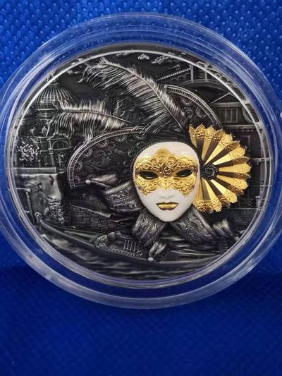 【随心拍&Getcoins】钱币拍卖第七十八期～ 威尼斯面具2盎司银币