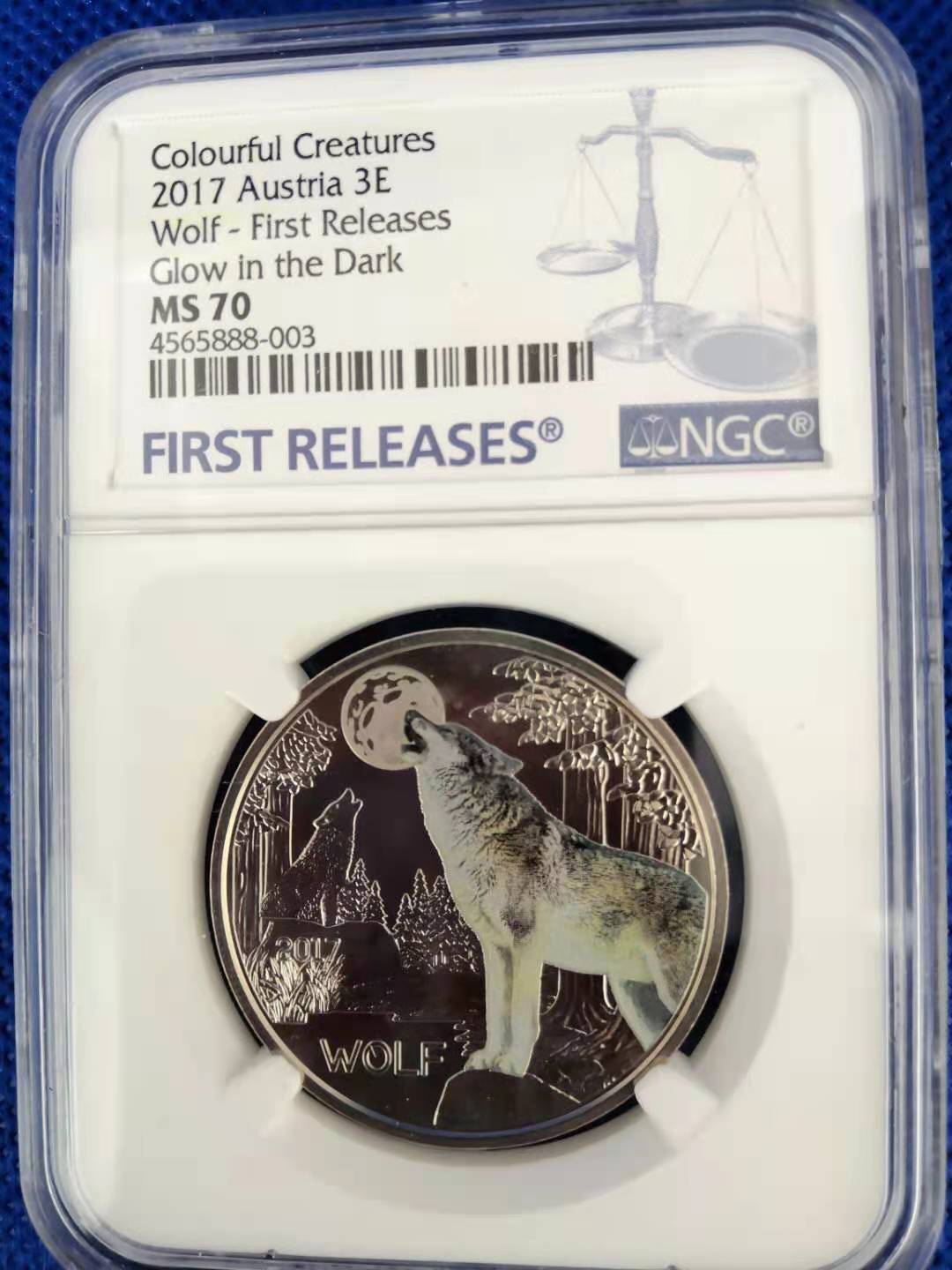 【随心拍&Getcoins】钱币拍卖第七十八期～ 奥地利夜光生物--狼