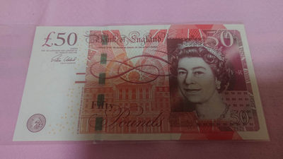 【囧羊收藏】精选微拍第八场 世界钱币共舞 2010年英国F序列50镑 豹子号333 全新UNC绝品