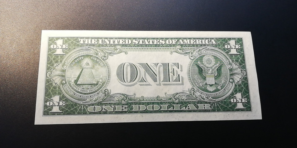 【YSculture】世界纸币 精选拍卖.第12期--各国钱币 全新 unc  美国 1元 小头1935年 蓝库印