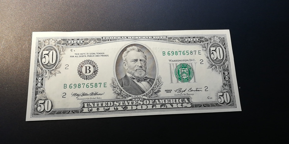 【YSculture】世界纸币 精选拍卖.第12期--各国钱币 全新 unc  美国 50美元 2017年 小头版