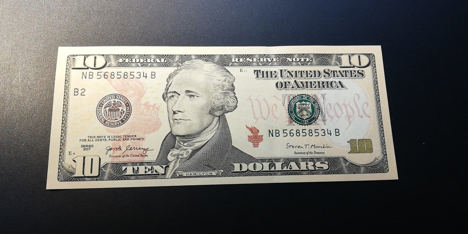 【YSculture】世界纸币 精选拍卖.第12期--各国钱币 全新 unc  美国 10元 2017年 