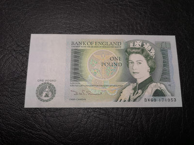 《外钞收藏家》第九十三期拍卖 - 英国D序列1镑  全新UNC