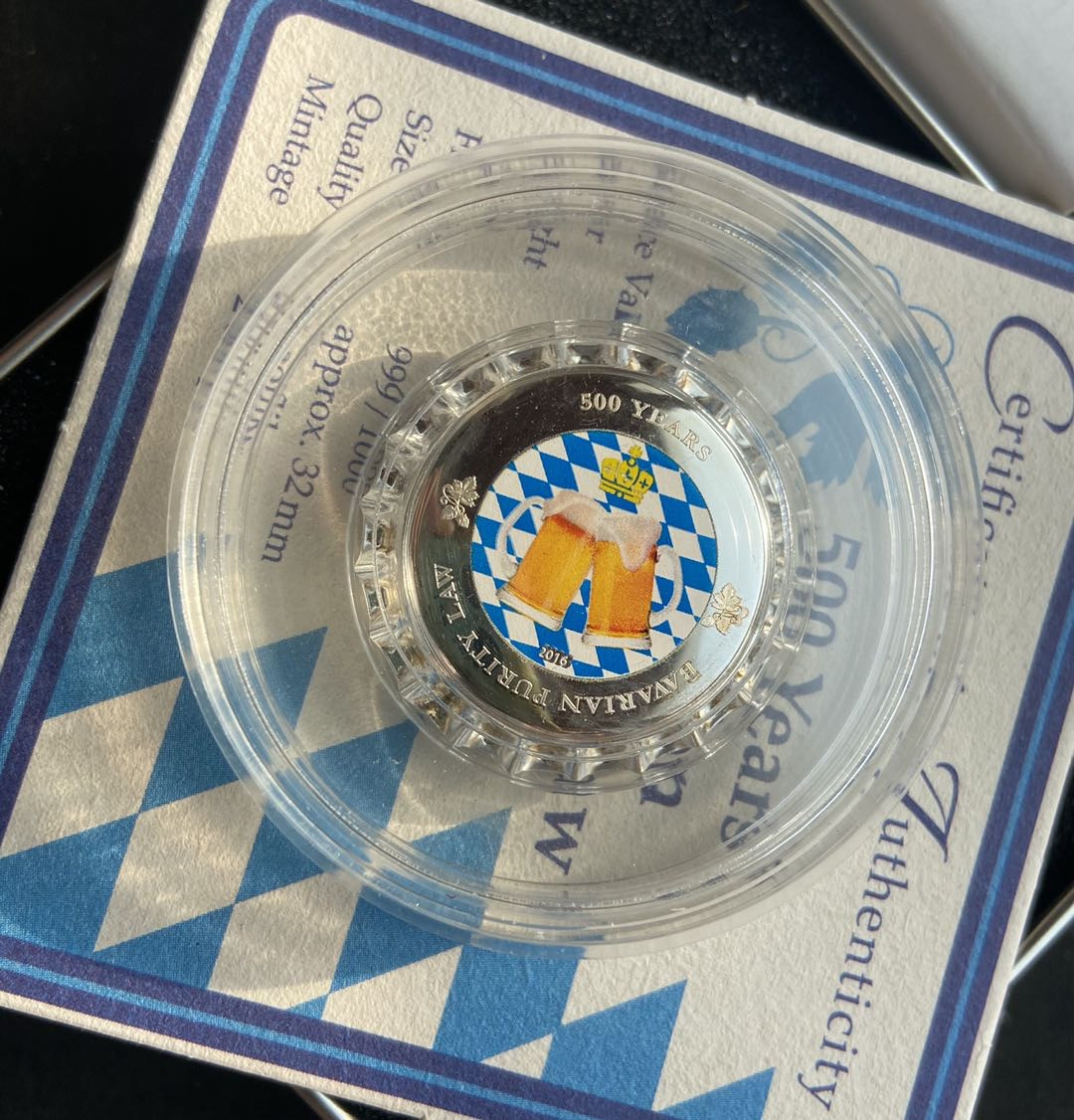 【币观天下】第131期钱币拍卖～ 【帕劳】帕劳啤酒盖银币～