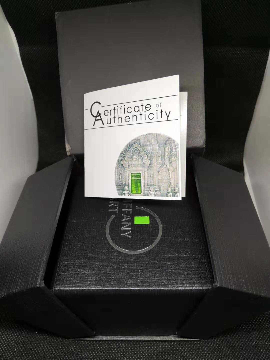 【随心拍&Getcoins】钱币拍卖第七十九期～ 帕劳2019年蒂凡尼艺术吴哥窟镶嵌仿古银币