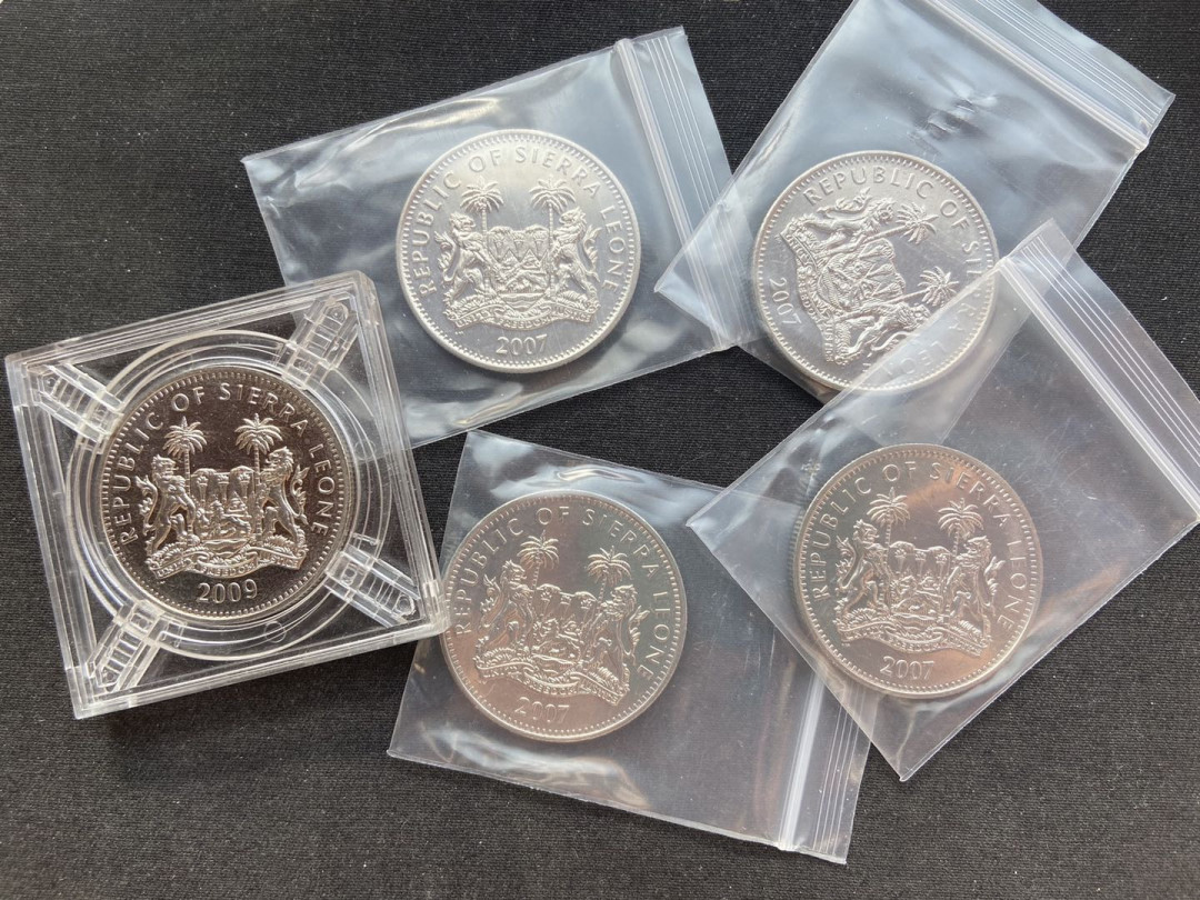 【币观天下】第131期钱币拍卖～ 【塞拉利昂】5枚非洲动物币【克朗币】