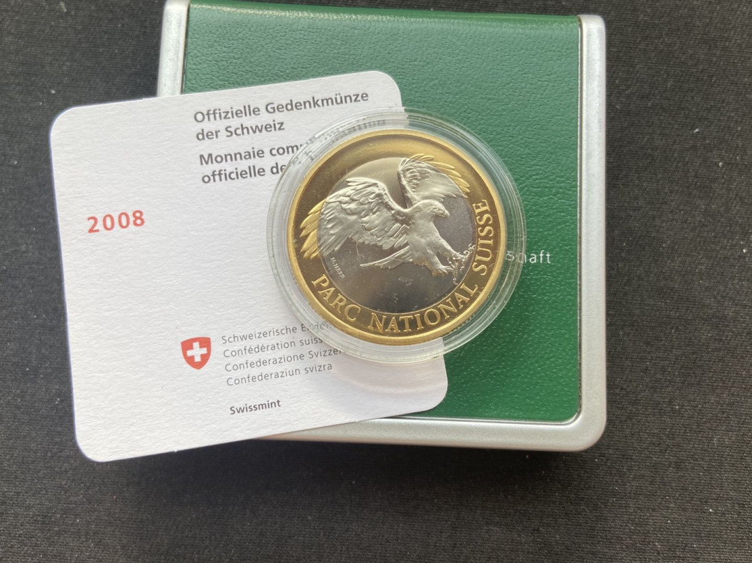【币观天下】第131期钱币拍卖～ 【瑞士】2008年瑞士动物双色币