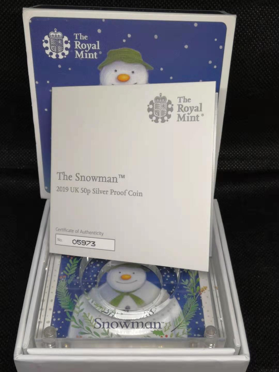 【随心拍&Getcoins】钱币拍卖第七十九期～ 【系列第二枚】英国雪人  纪念币  彩色