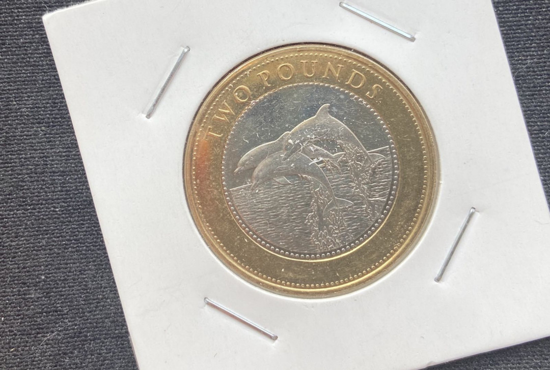 【币观天下】第131期钱币拍卖～ 【直布罗陀】2015年海豚双色币