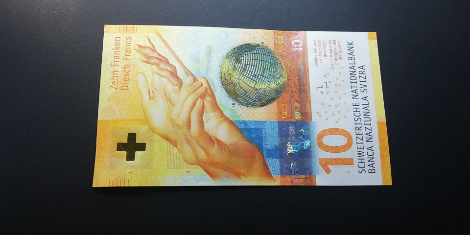 【YSculture】世界纸币 精选拍卖.第12期--各国钱币 全新  新版 瑞士 10元  手版 