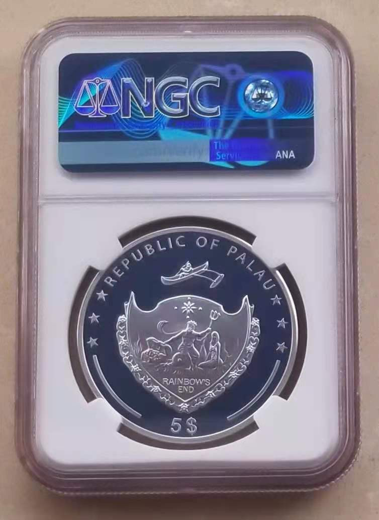 【币观天下】第131期钱币拍卖～ NGC帕劳2020年恶魔之眼彩色纪念银币 