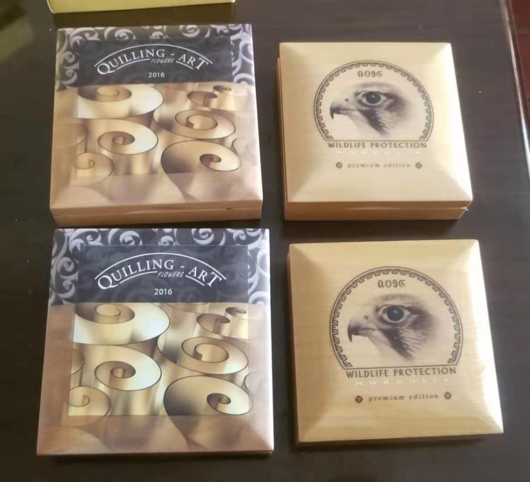 【币观天下】第131期钱币拍卖～ CIT原厂木盒4只，可放1盎司45毫米，2盎司55毫米外径钱币，全新。