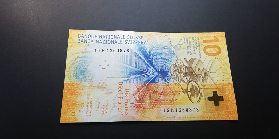 【YSculture】世界纸币 精选拍卖.第12期--各国钱币 全新  新版 瑞士 10元  手版 