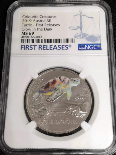 【随心拍&Getcoins】钱币拍卖第七十九期～ - 奥地利夜光生物--海龟