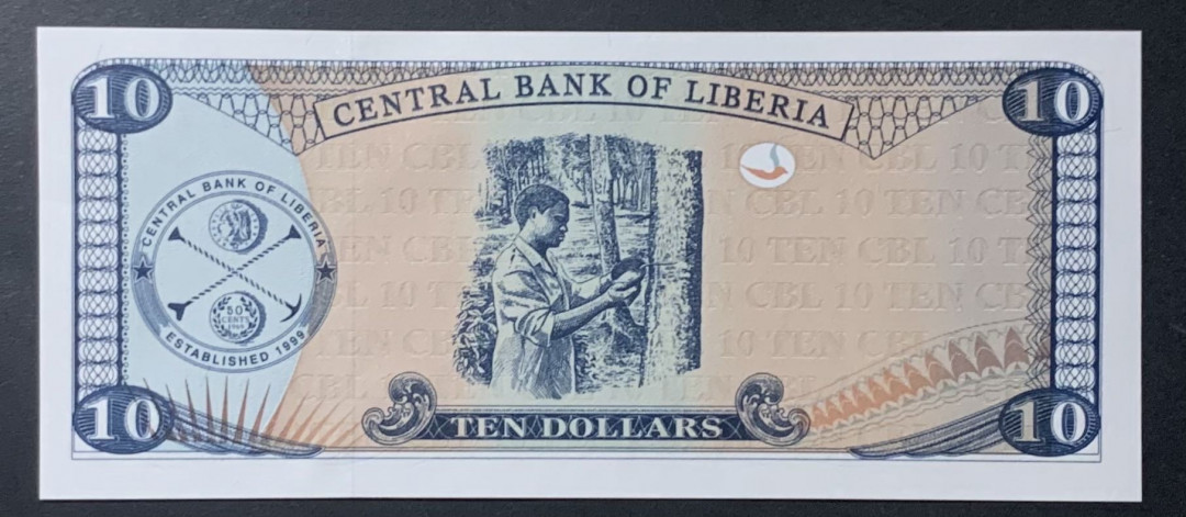 紫瑗钱币—微拍第122期—纸币场 利比里亚 2003年 10元 （P-27）UNC