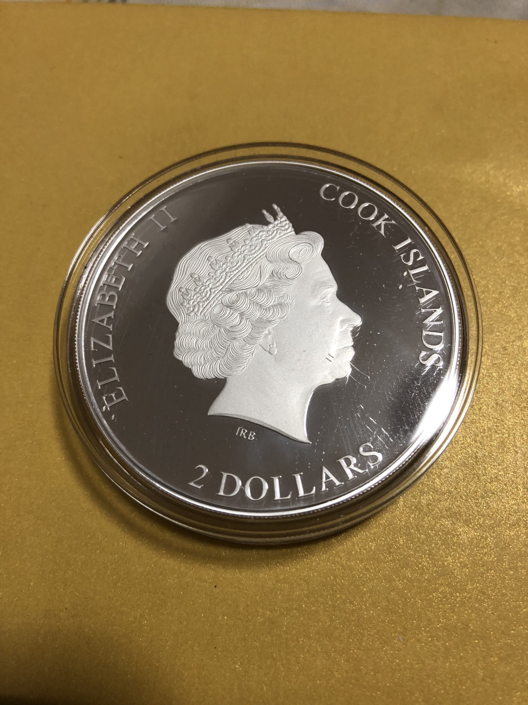 CSIS-GREAT评级精品钱币拍卖第六十八期 库克2016年折纸艺术系列首枚花卉精制镶嵌手工纸卷花纪念银币