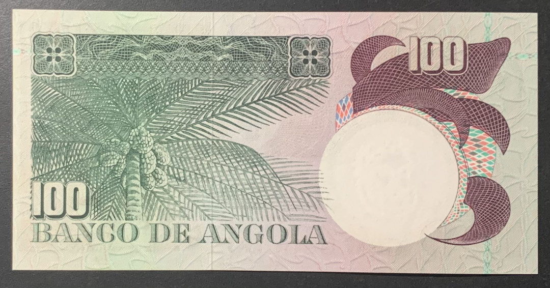 紫瑗钱币—微拍第122期—纸币场 葡属安哥拉 1973年 100埃斯库多（P-106） UNC