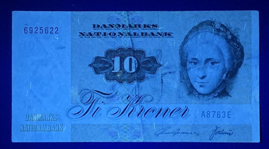 紫瑗钱币—微拍第122期—纸币场 丹麦 1972年 10克朗 （P-48h） 非全新